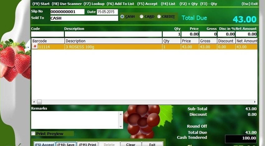 Retail billing and inventory software